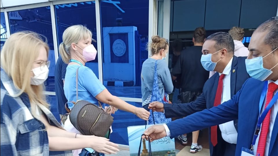 استقبال السياح الالمان بالاسكندرية 