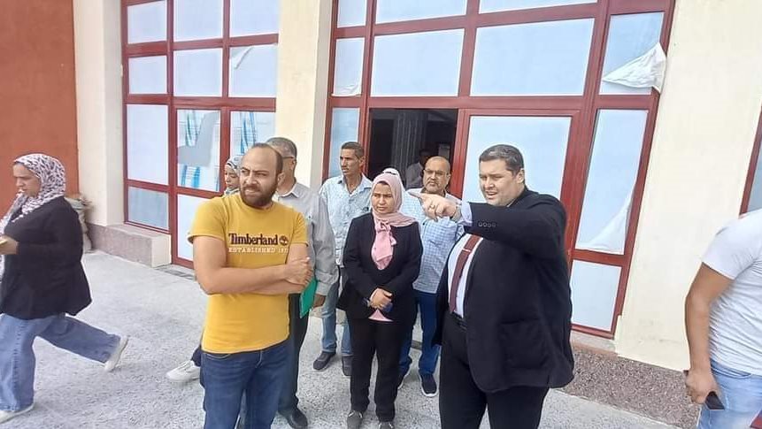 وكيل وزارة التعليم بسيناء يتابع الأعمال بمدارس سيناء 