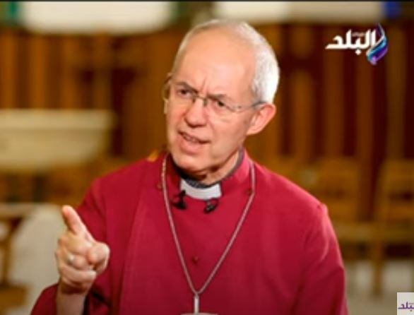 المطران جاستن ويلبي رئيس أساقفة كانتربري،