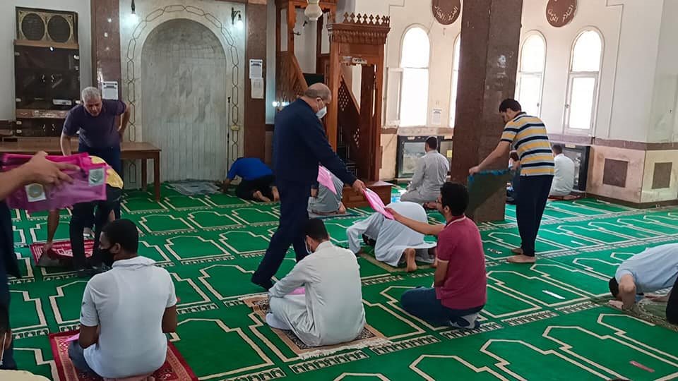رئيس جامعة الأزهر في مسجد المدينة الجامعية