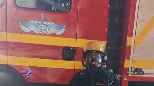 هيئة قناة السويس تشارك في إطفاء الحريق 