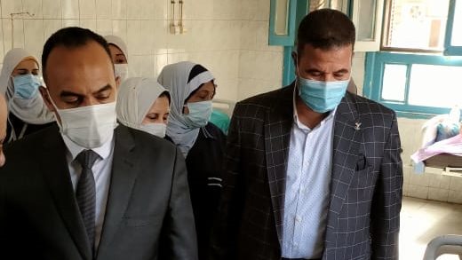 نائب محافظ المنيا يتابع حالة المصابين 