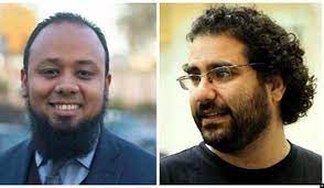 علاء عبدالفتاح والمحامي محمد الباقر