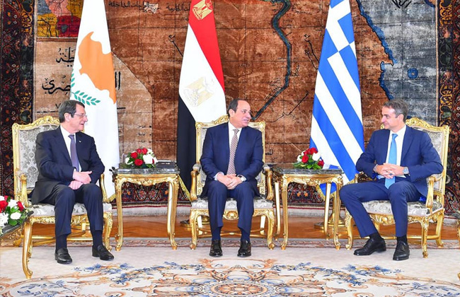 القمة المصرية اليونانية القبرصية - أرشيفية القمة المصرية اليونانية القبرصية - أرشيفية