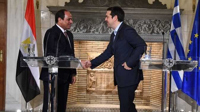 السيسي ورئيس وزراء اليونان