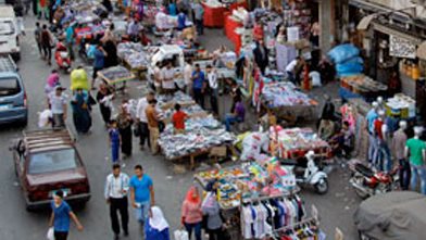 انتشار الباعة الجائلين