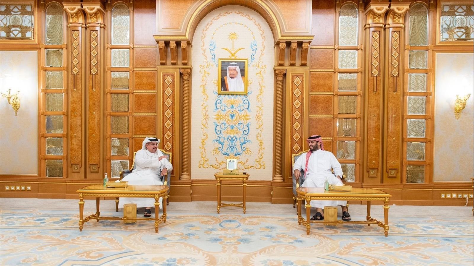 ولي العهد البحريني ونظيره السعودي
