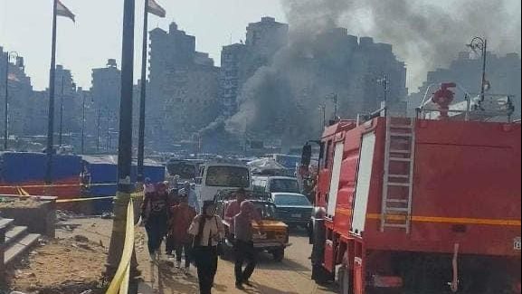 السيطرة على حريق بمحطة مصر 