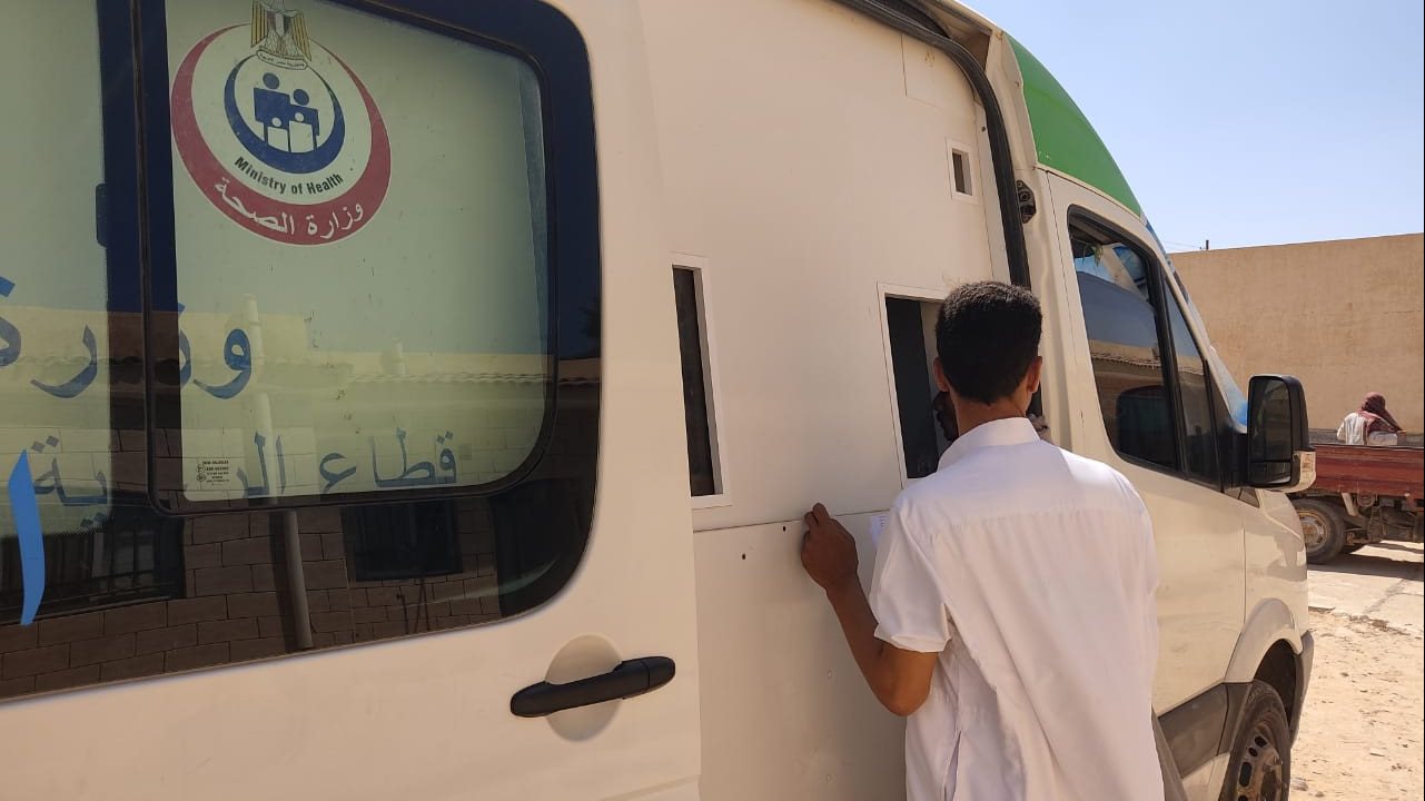 القافلة الطبية في النجيلة بمطروح