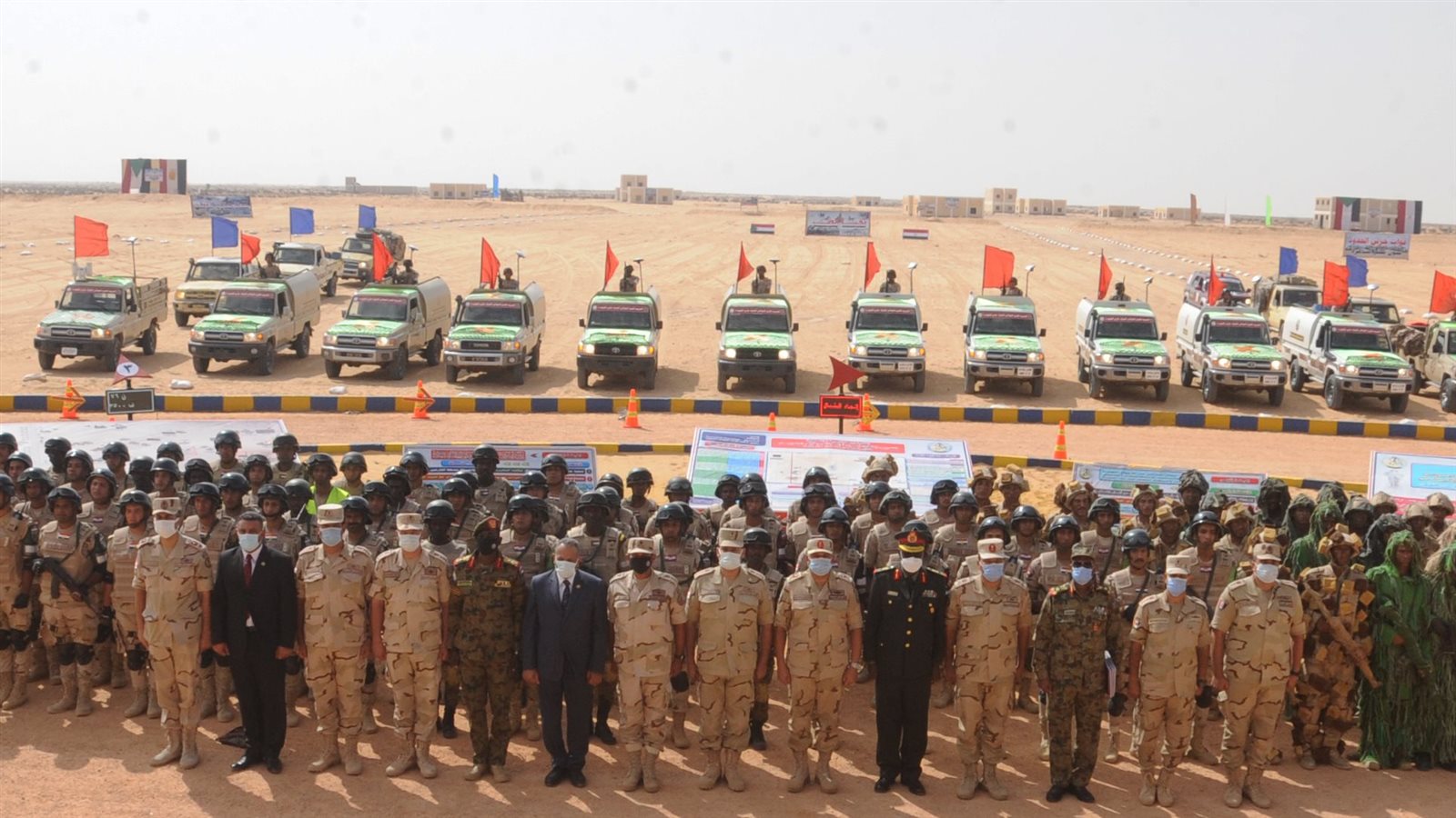 التدريب المصري السوداني حارس الجنوب-١