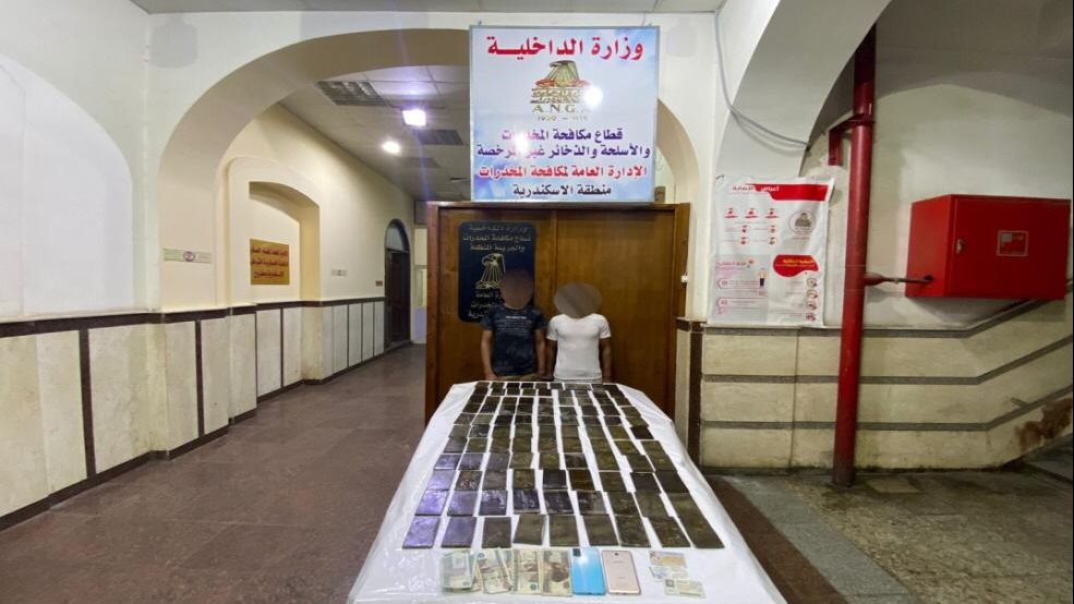 المضبوطات والمتهمين