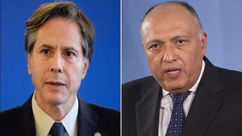 وزير الخارجية سامح شكري ونظيره الأمريكي أنتوني بلينكن