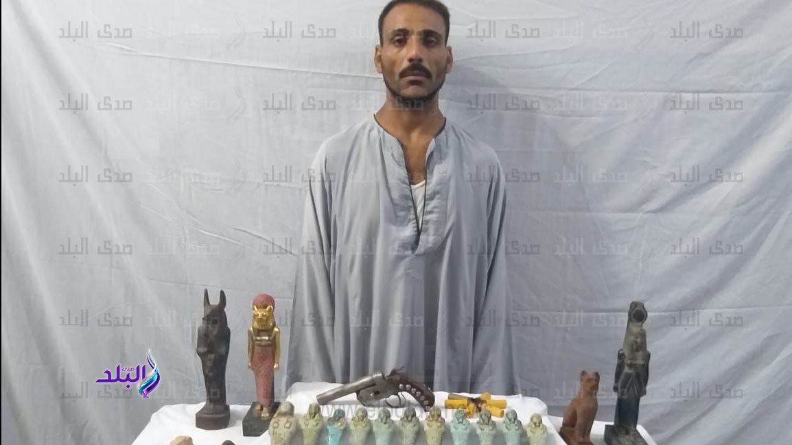 المتهم عقب ضبطه