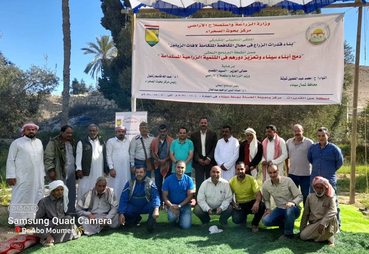 تكثيف أنشطة المركز لخدمة أهالي سيناء في مجال التنمية الزراعي