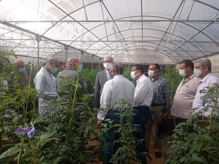 جانب من الجولة التفقدية لنواب رئيس جامعة عين شمس  بكلية الزراعة