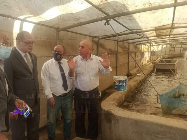 جانب من الجولة التفقدية لنواب رئيس جامعة عين شمس  بكلية الزراعة