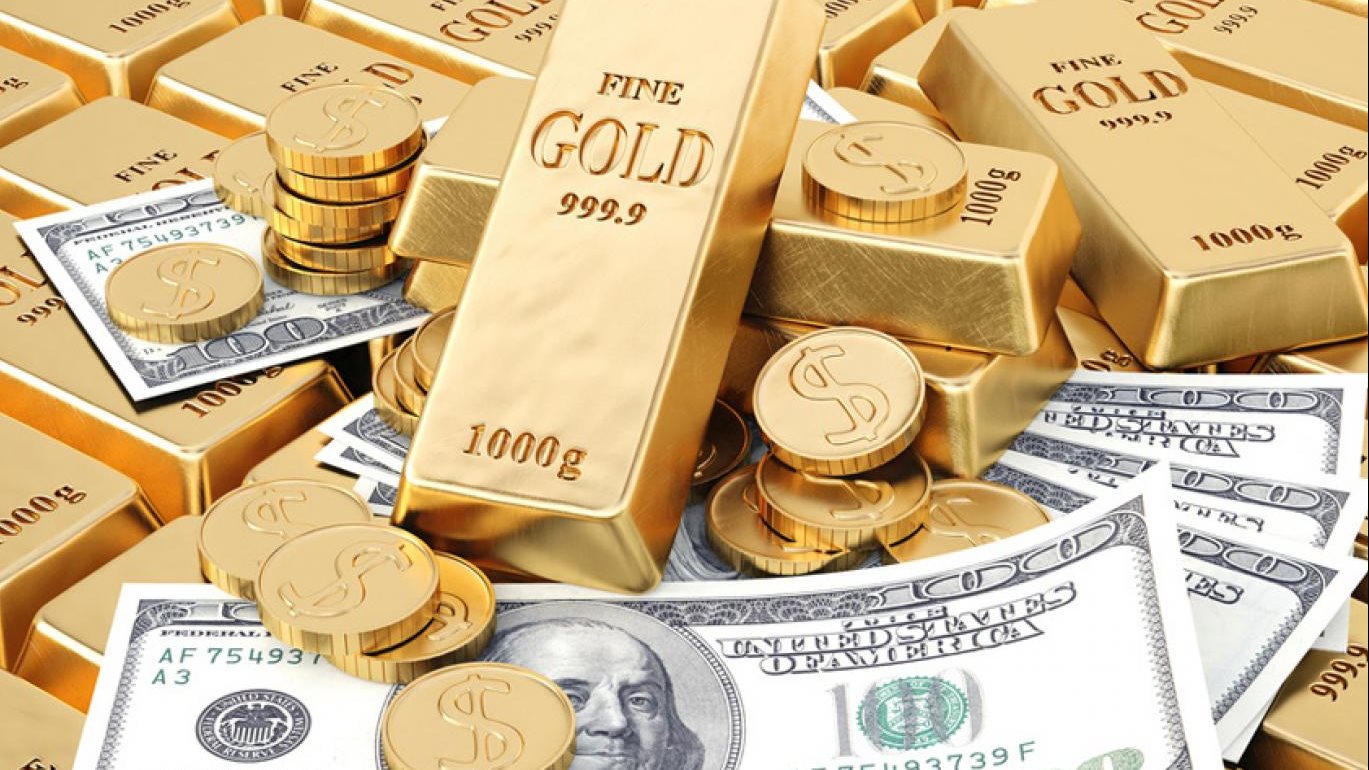 انخفاض أسعار الذهب وصعود الدولار