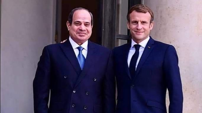 الرئيس السيسي ومانويل ماكرون