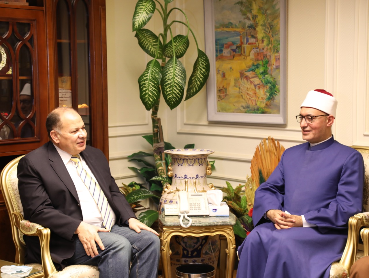 محافظ أسيوط يلتقي الأمين العام لمجمع البحوث الإسلامية