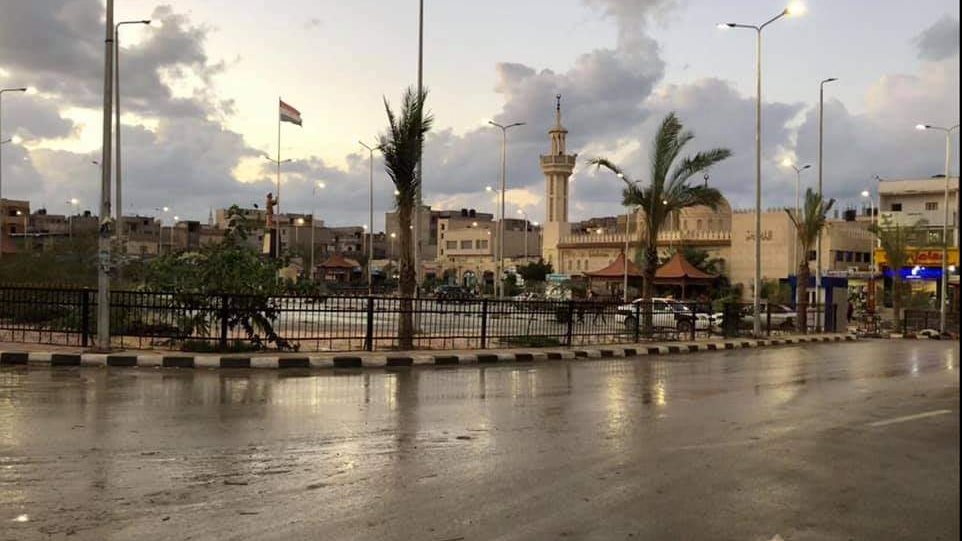 هطول امطار علي مناطق سيناء 