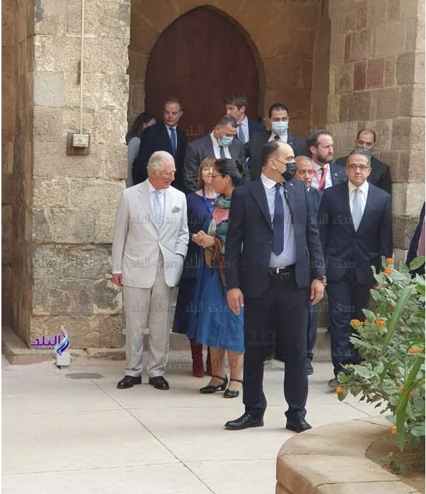 الأمير تشارلز خلال زيارة بيت الرزاز  