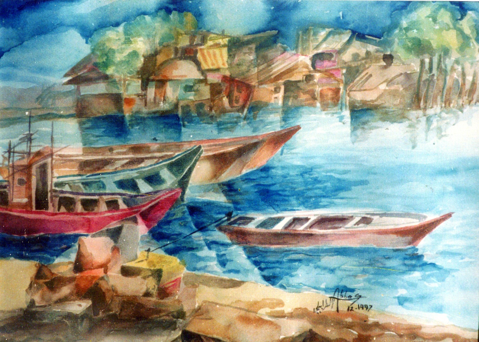 عمل فني للفنان عباس الطرابيلي 2