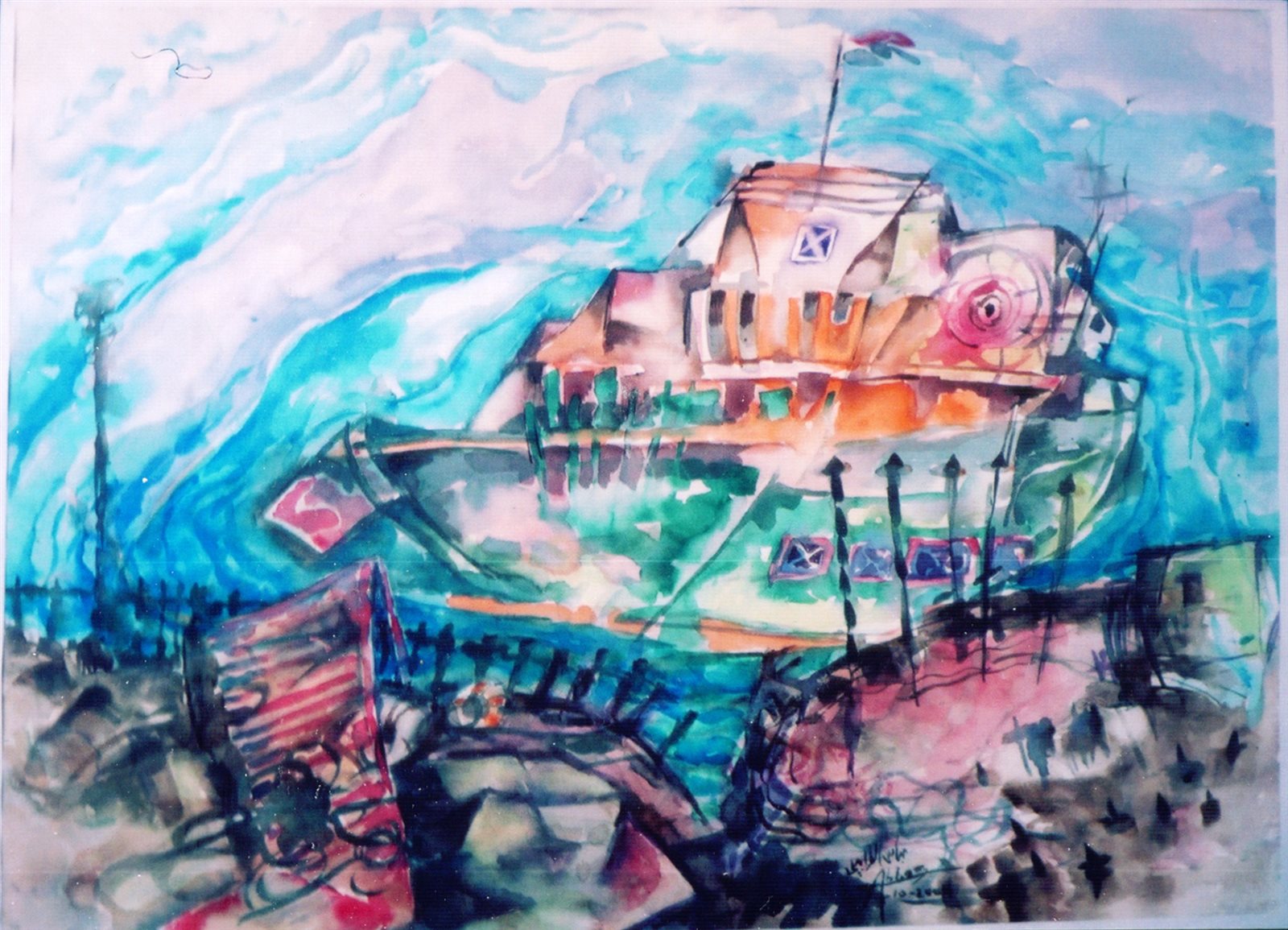 عمل فني للفنان عباس الطرابيلي 4