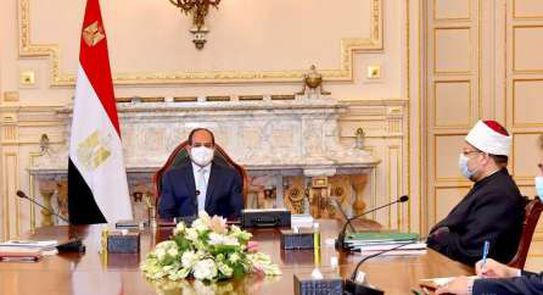 الرئيس السيسي ووزير الأوقاف