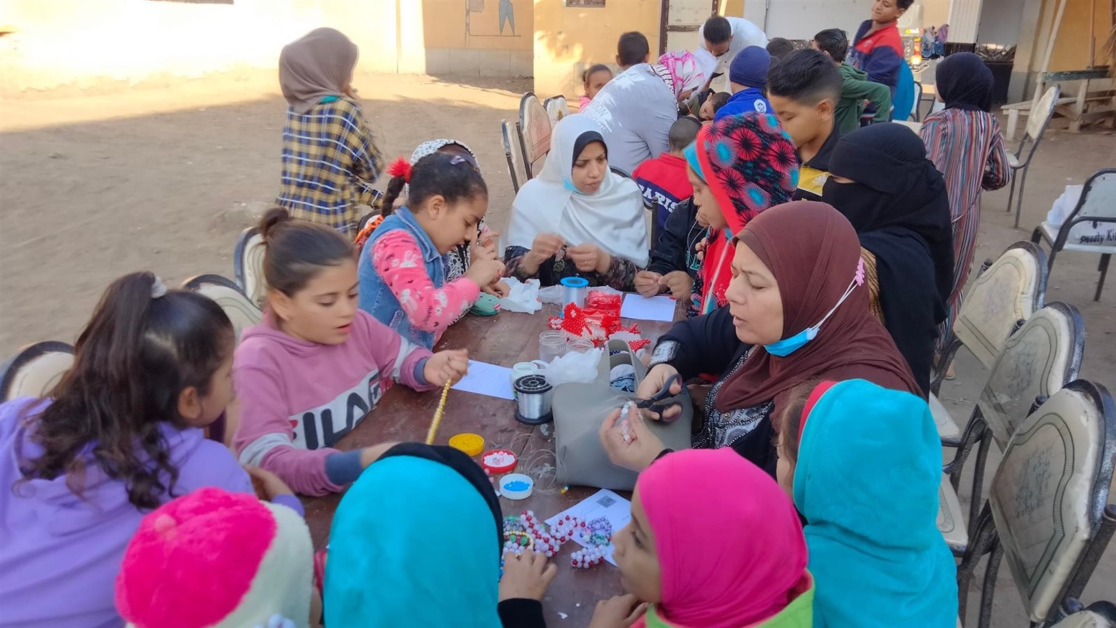 أطفال أبو جندير  أثناء  الفعاليات