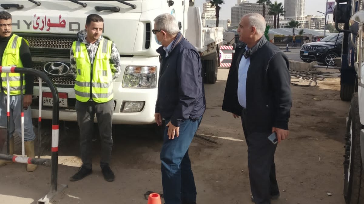 متابعة سحب مياه الامطار