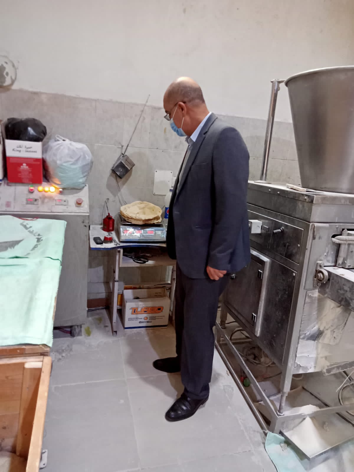 حملة تموينية على مخابز طلخا وشربين