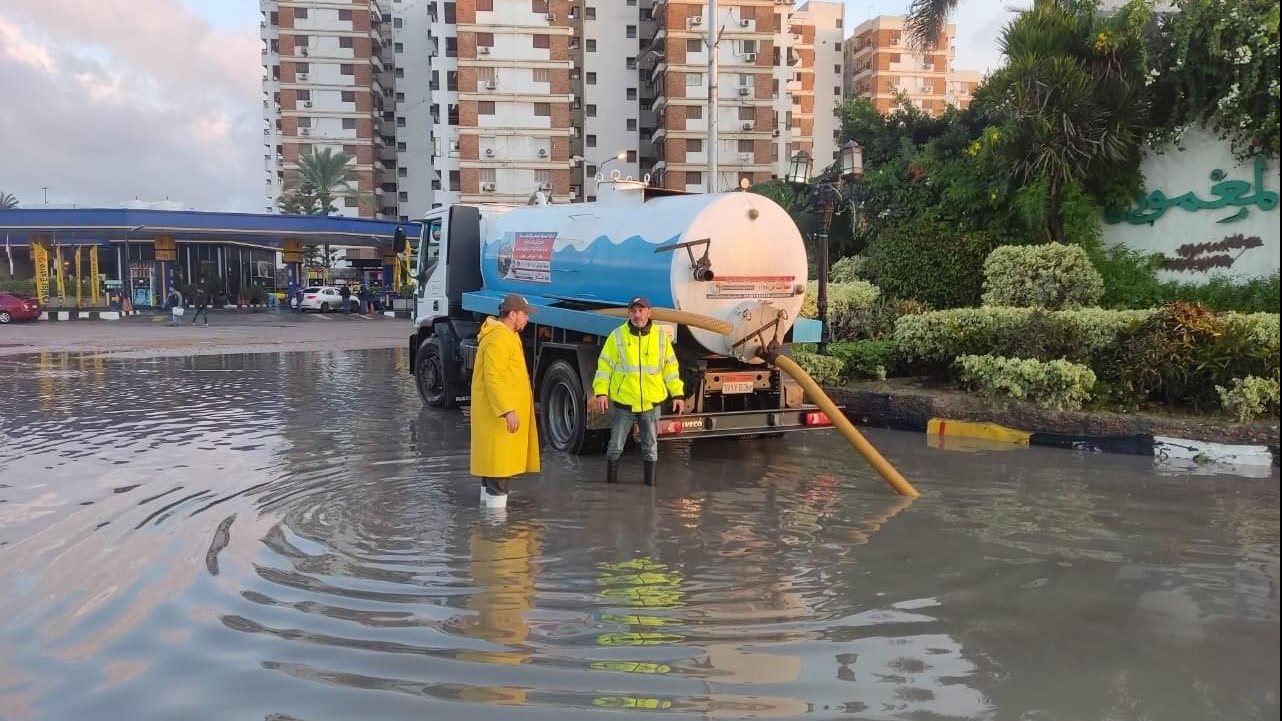 تجمعات المياه في الإسكندرية 