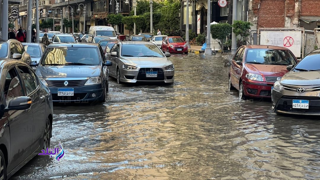 غرق سموحة بمياه الأمطار