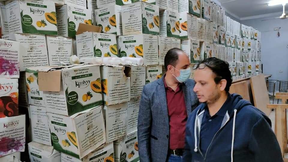 جانب من حملة التموين بجمصه
