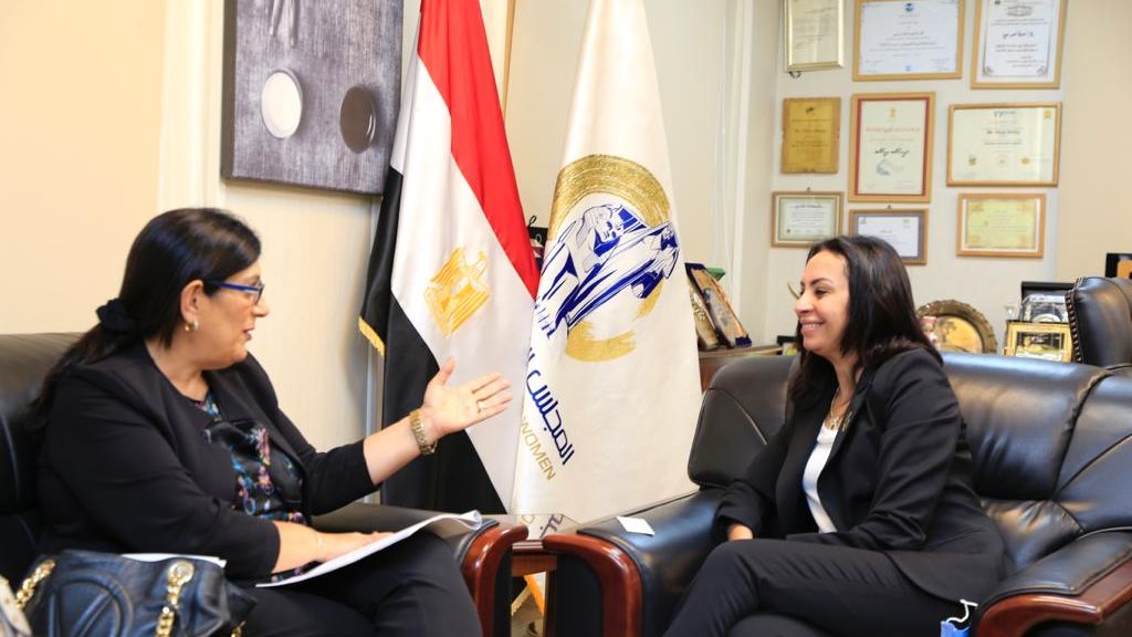 مايا مرسي ومديرة الحماية الاجتماعية بالبنك الدولي 