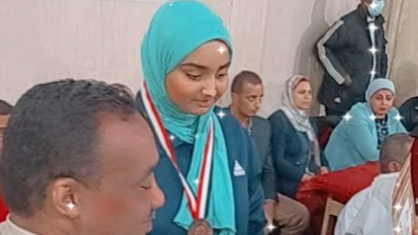 نجلاء جمعه تحصد الميدالية البرونزية 