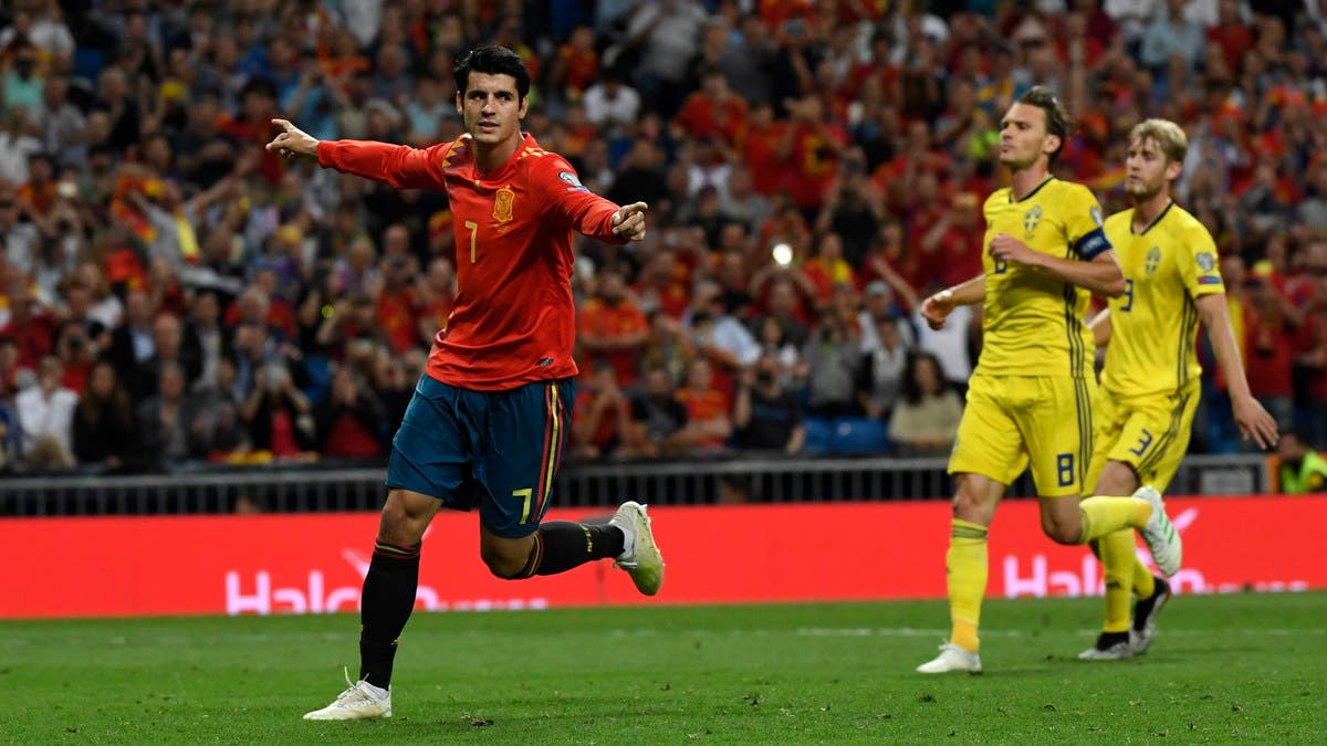 ألفارو موراتا مهاجم منتخب إسبانيا