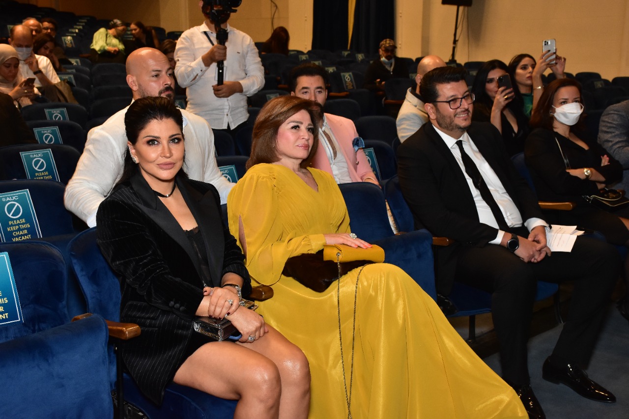 إلهام شاهين وجومانا مراد في احتفالية حاتم علي 