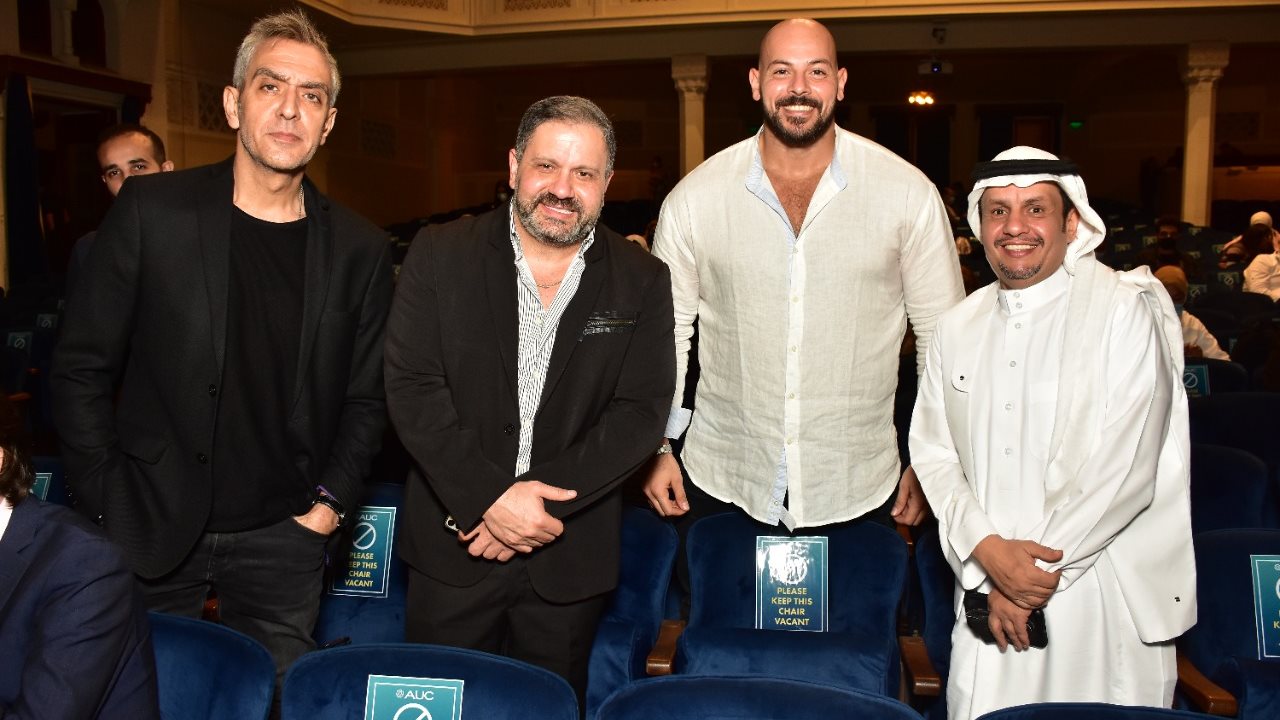 فراس سعيد وإدوارد في حفل تكريم حاتم علي