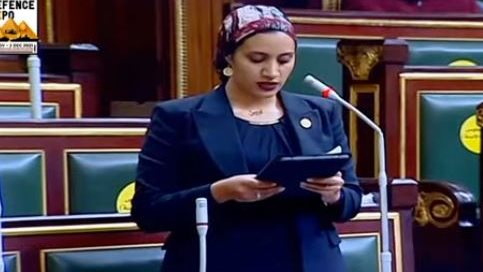 النائبة اية مدني عضو مجلس النواب 