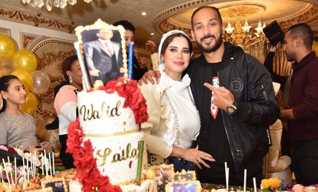وليد سليمان وزوجته