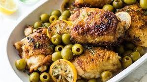دجاج بالزيتون