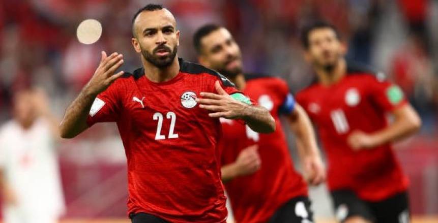 محمد مجدي أفشة لاعب منتخب مصر