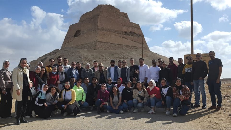 وفد جامعة الأسكندرية يزور معالم بني سويف الأثرية 