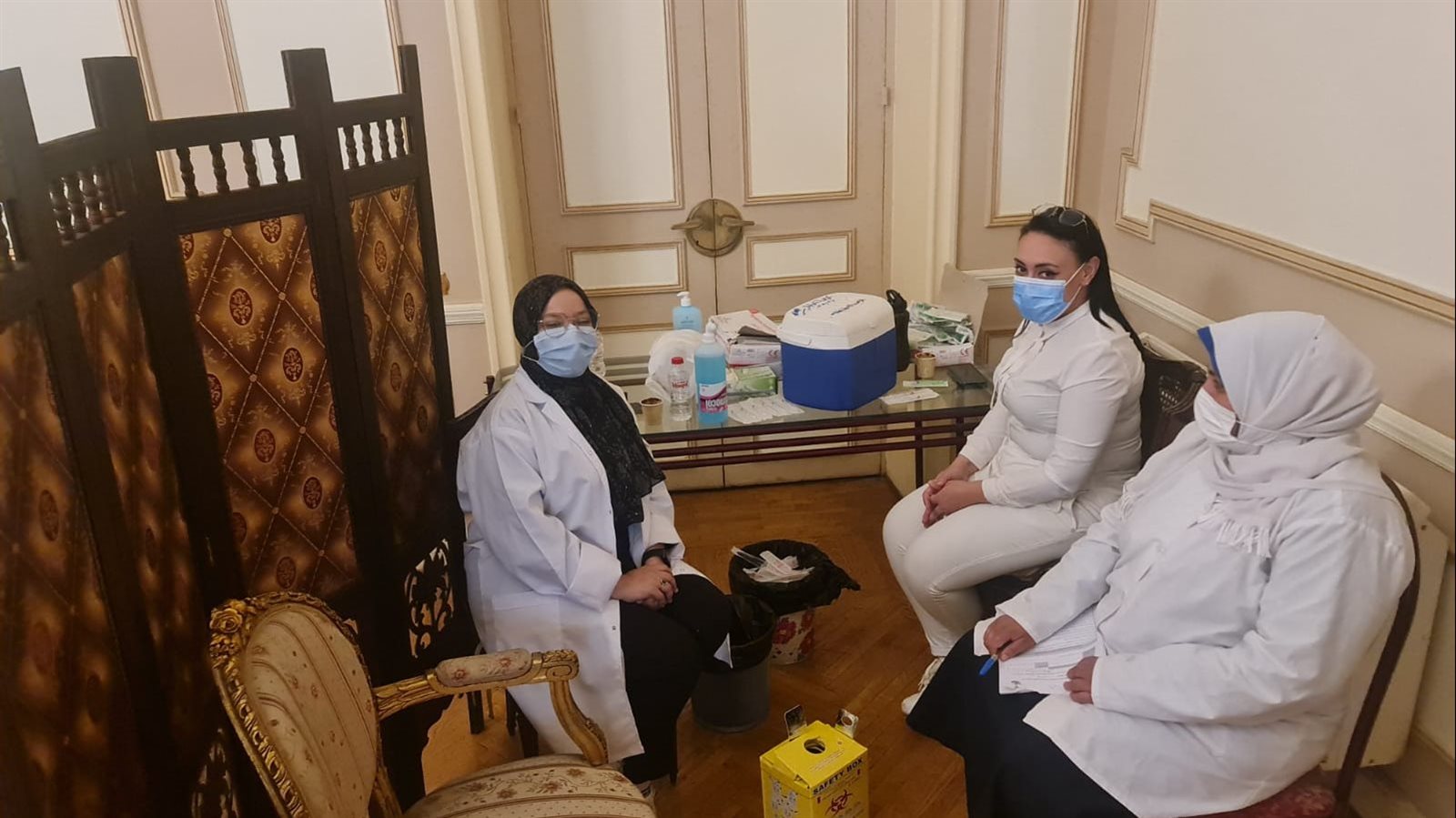 حملة تطعيم بالقنصلية السعودية في الإسكندرية