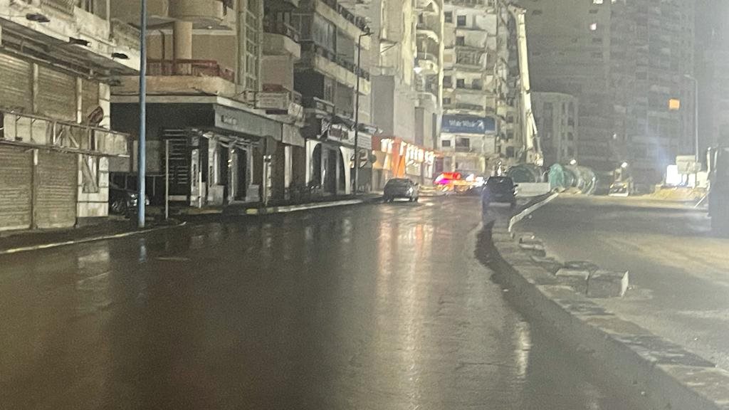 سقوط أمطار متوسطة شرق الإسكندرية 