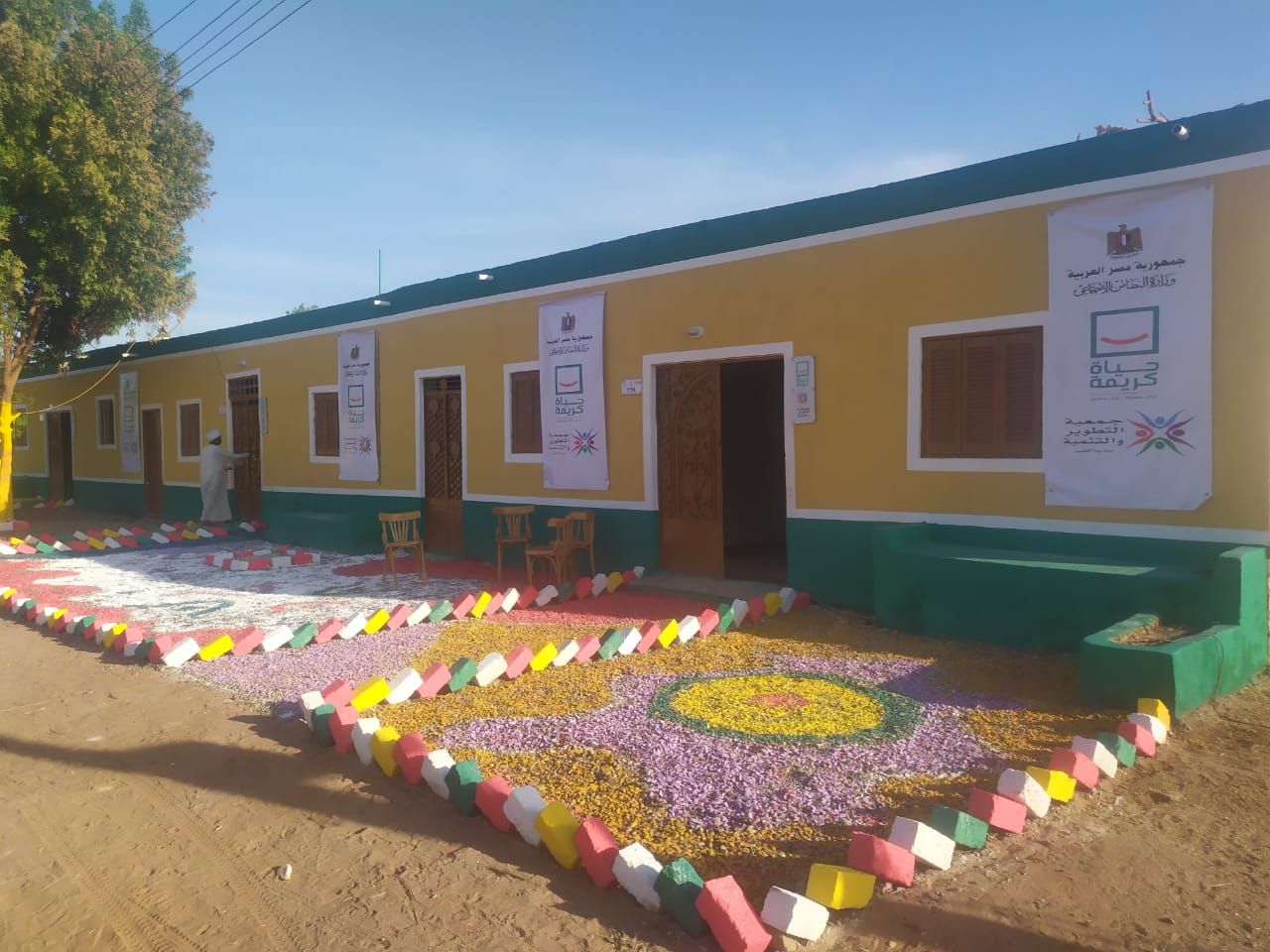 أحد البيوت بعد ترميمه من قبل حياة كريمة 