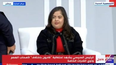  آية شلتوت إحدى بطلات ألعاب القوى من ذوى الهمم