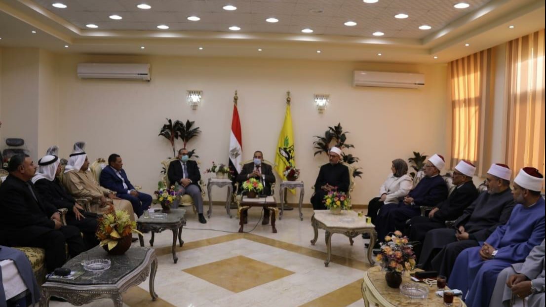 وفد مجمع البحوث الإسلامية في سيناء 