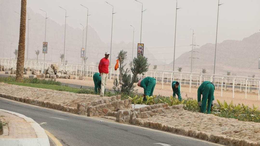 اللمسات الأخيرة بشرم 